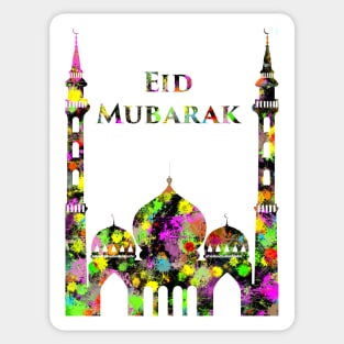 Eid Mubarak Mosque w13t Sticker